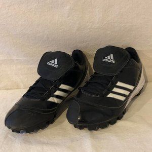 Size 9 Men's Adidas Black/White Soccer Cleats